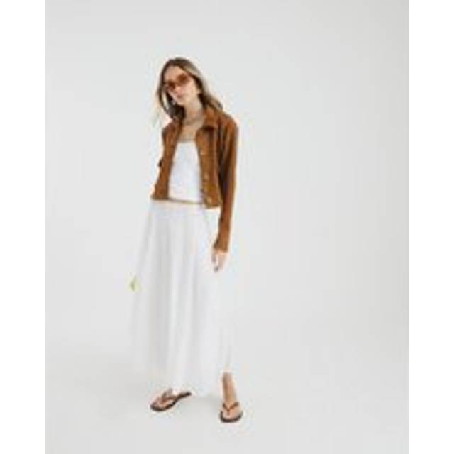 River Island Womens Brown Long Sleeve Faux Suede Jacket - M