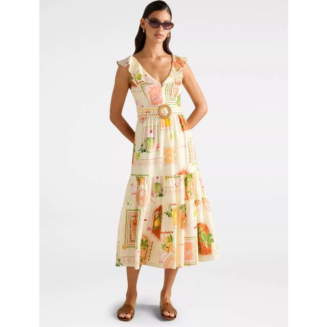 Forever New Layne Printed Midi Dress, Multi