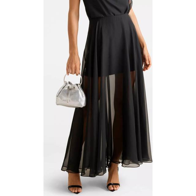 Forever New Lisette Sheer Maxi Skirt, Black