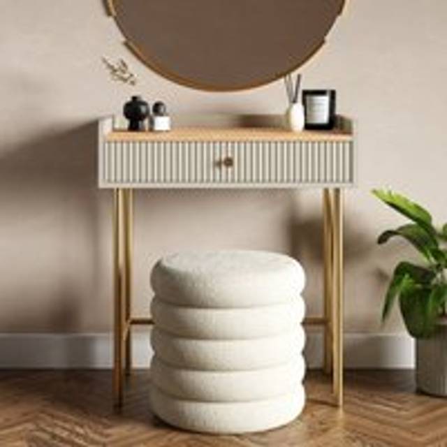 Georgi 1 Drawer Compact Dressing Table - Natural