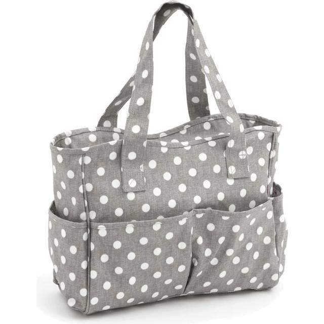 Grey Polka Dot Craft Bag