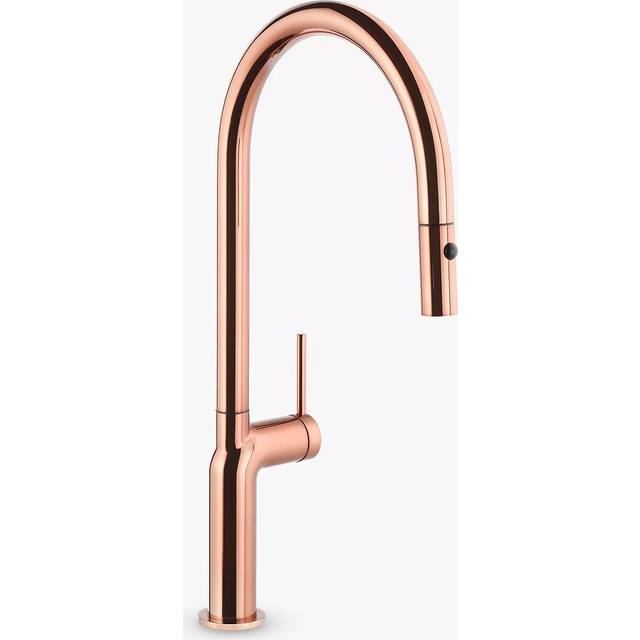 Abode Tubist Single Lever Mixer Tap w/Pull Out - Polished Copper Finish: Polished Copper