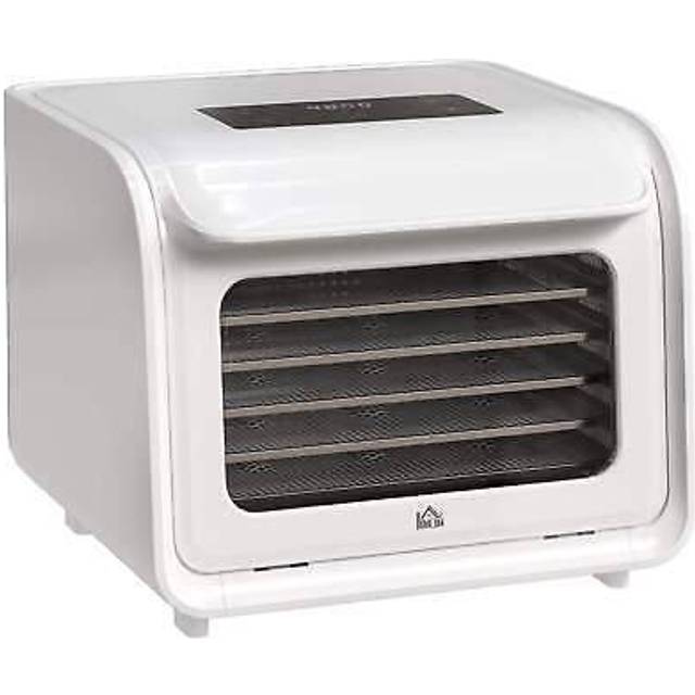 Homcom 35-70°c Six-tray Food Dehydrator - White