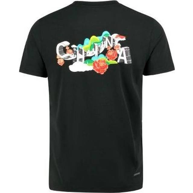 Li-Ning Badminton Graphic Quick-Drying T-shirt 'Black' AHSR569-1 - Black/Multi-Color