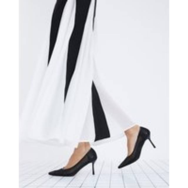 River Island Womens Black Mesh Court Heels - 3