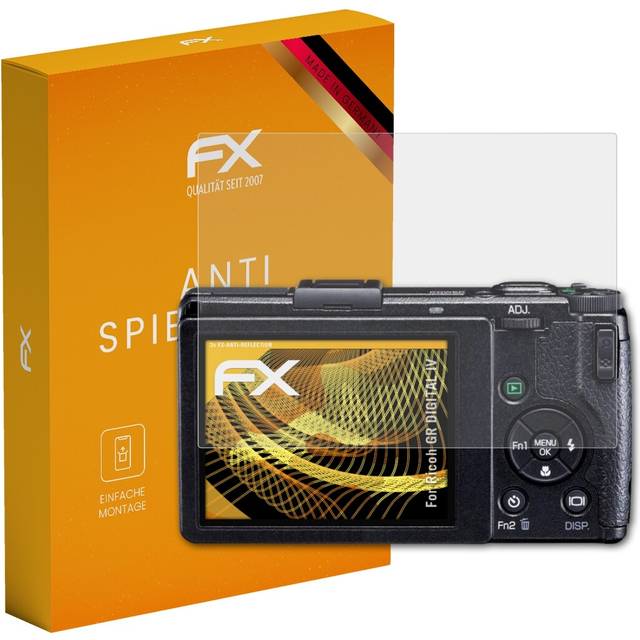 Atfolix 3x Screen Protection Film For Ricoh Gr Digital Iv Matt&shockproof