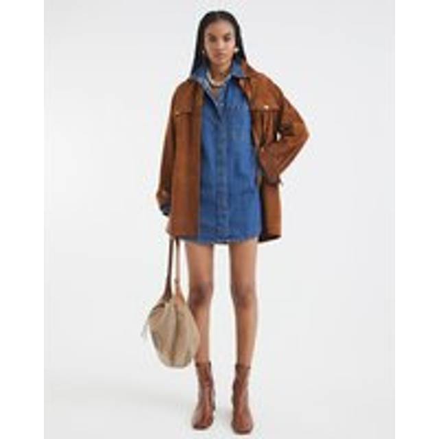 River Island Womens Blue Denim Oversized Mini Shirt Dress - XL