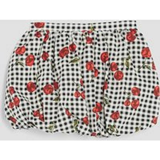 River Island Girls Black Cherry Gingham Bubble Hem Skirt - 5-6 Yrs