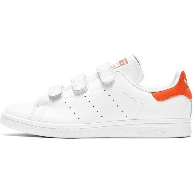 adidas originals StanSmith Velcro 'White Orange' BB0067 - White/Orange - 9