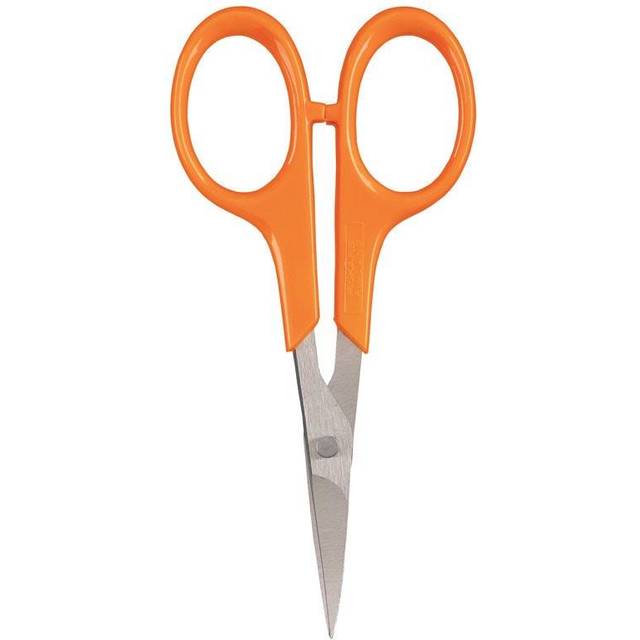 Fiskars 1000813 Curved Manicure Scissors with Sharp Tip 100mm (4in)