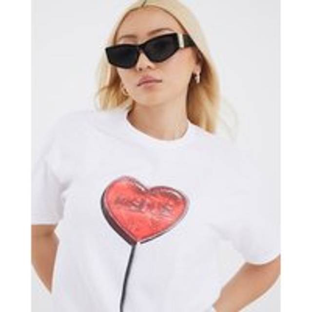 River Island Womens White Lollipop T-Shirt - XS
