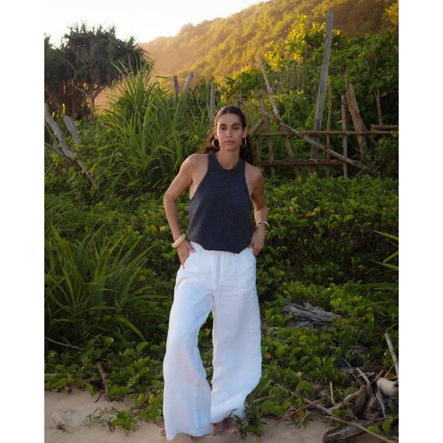 Stella Linen Full Length Pant