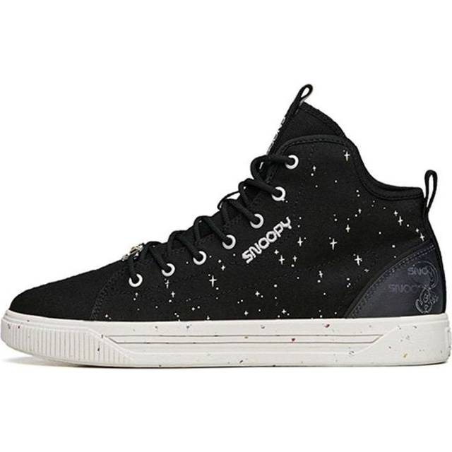 ANTA x Snoopy Skateboarding Series Sneakers 'Black White' 912138601-1 - Black/White - 7