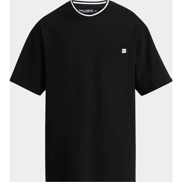 Dolce & Gabbana Cotton Piqué T-shirt - Man T-shirts And Polos Black 54