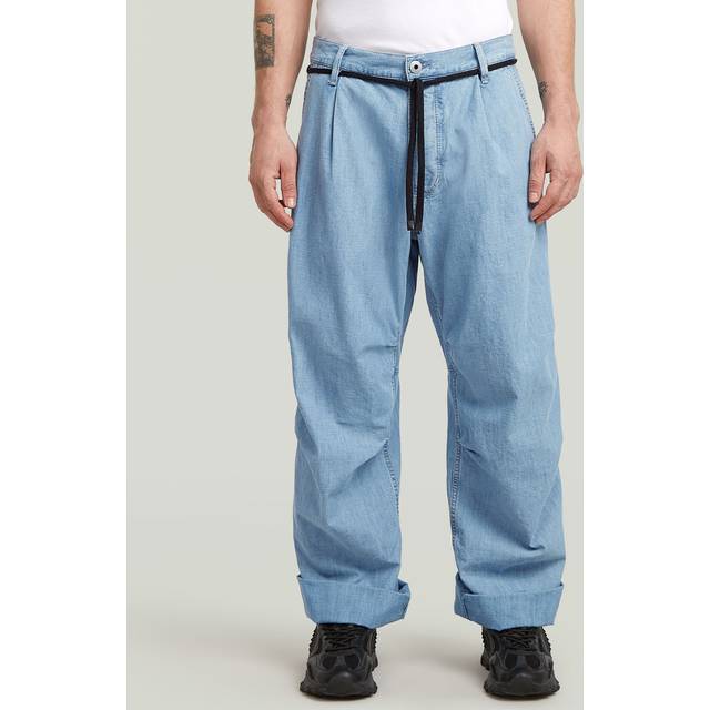 G-Star for man. D24487-D953-H167 Blue 3D pleated denim jeans (34/34), Casual, Organic Cotton, Sustainable