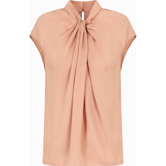 GIORGIO ARMANI | Pink washed double silk georgette top | Women | 44 - pink (44)