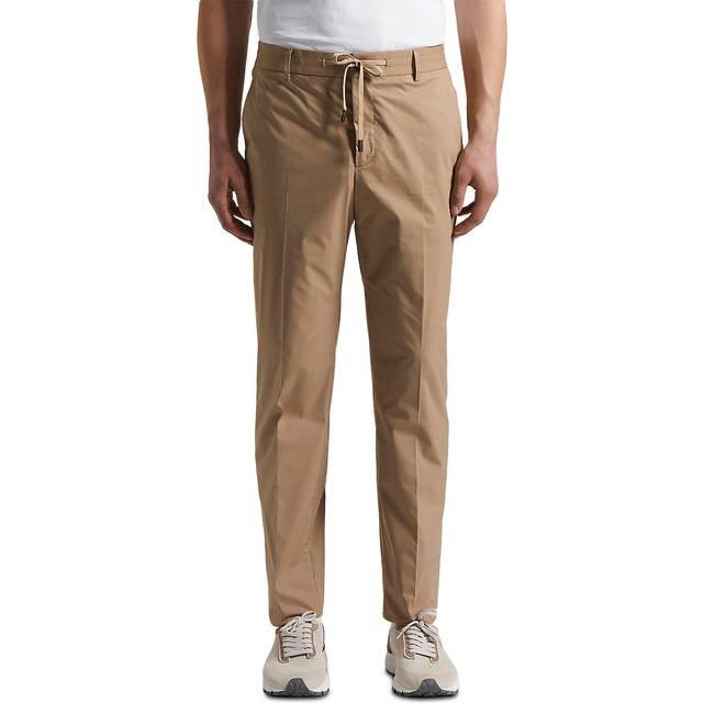 Peserico, Byxor, Herr, 2Xl, Bomull, Stretch bomull lättvikts canvas joggerbyxor