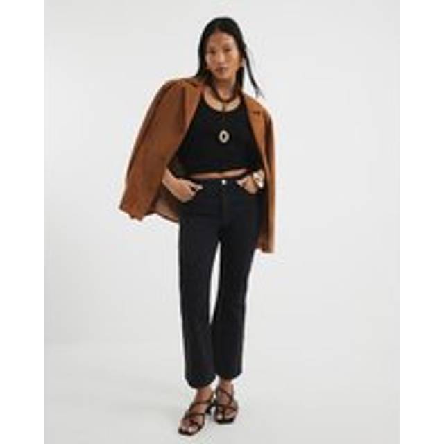 River Island Womens Petite Black Cropped Bootcut Jeans - 4XS