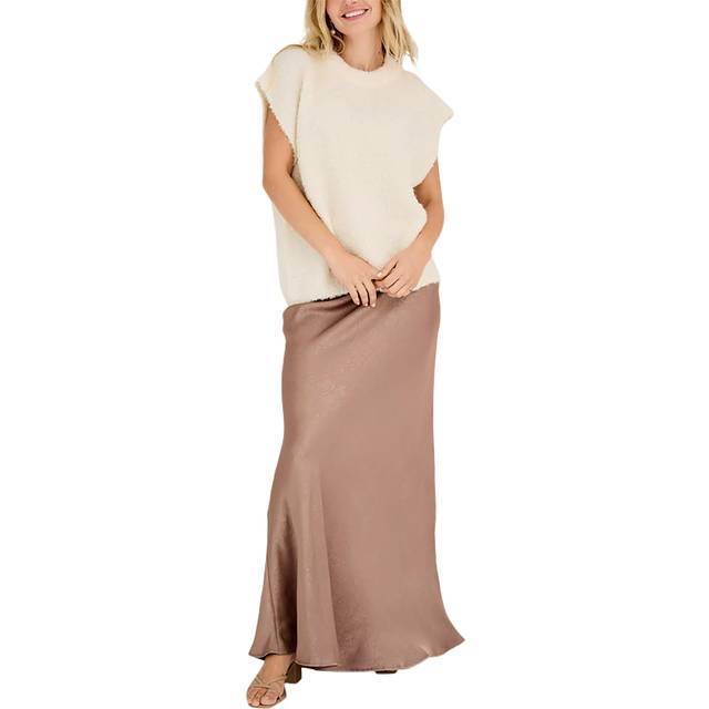 A-VIEW Emily Maxi Skirt, Light Brown