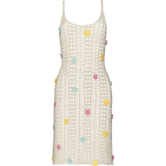 Zoie Floral Crochet Coverup Dress - FLORET - Medium / Large