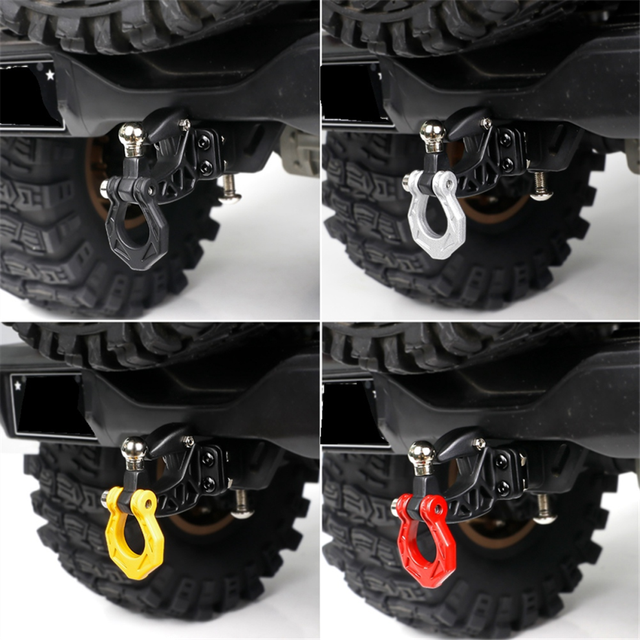 Metal Rear Bumper Tow Trailer Hook Drop Hitch Receiver for 1/8 1/10 A
