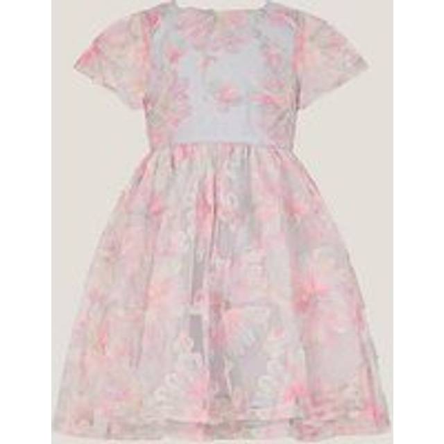 Monsoon Kids' Haisley Floral Tulle Midi Dress, Multi