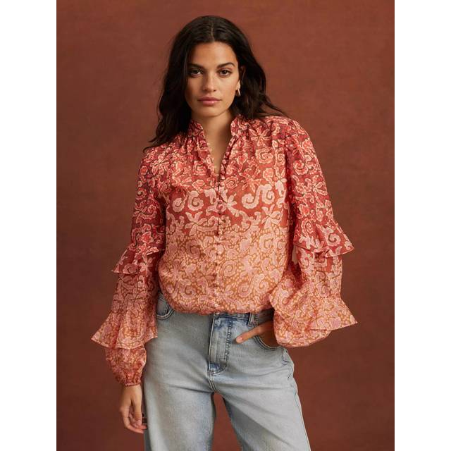 Mint Velvet Printed Cotton Blouse