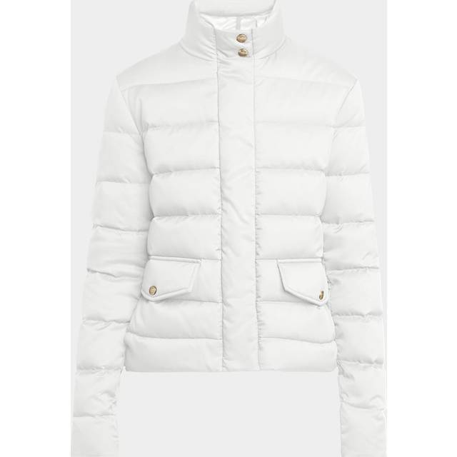 MONCLER COLLECTION Bessettes Short Down Jacket, Women, White, Size: 0