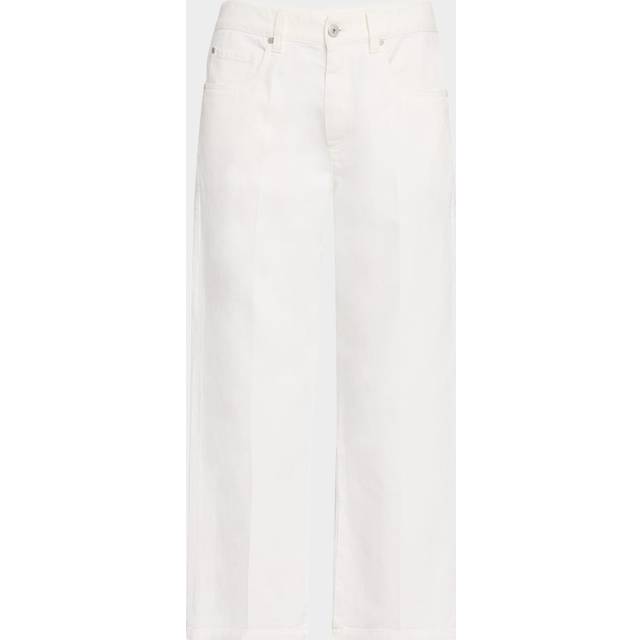 Soft Curved Wide-Leg Denim Jeans - C9443 WARM WHITE - 44 IT (8 US)