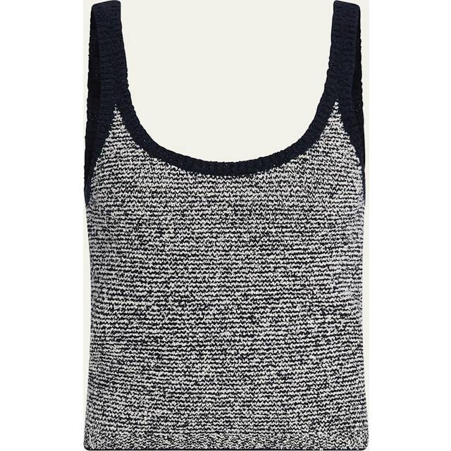 Stripe Scoop-Neck Tank Top - COASTALOAT SHELL - Small