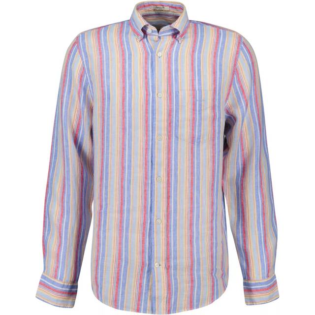 GANT Regular Fit Linen Striped Shirt Multi