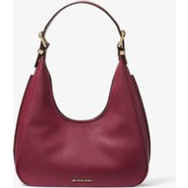 MK Nolita Small Pebbled Leather Hobo Shoulder Bag - Purple - Michael Kors - ONE SIZE