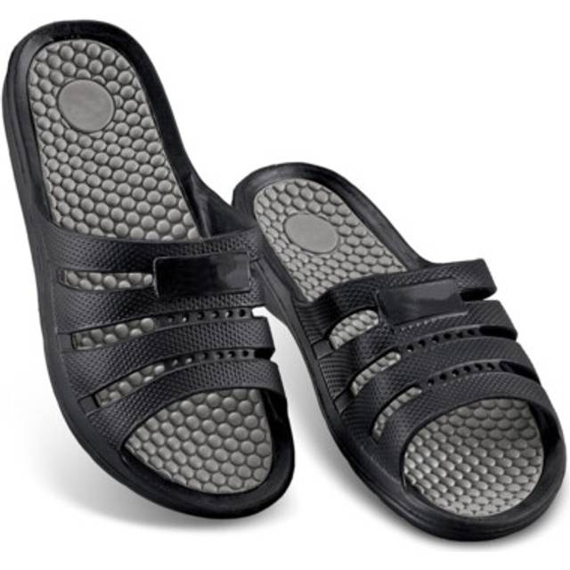 Easylife comfort waterproof sliders grey (size 42) massaging slide sandals to