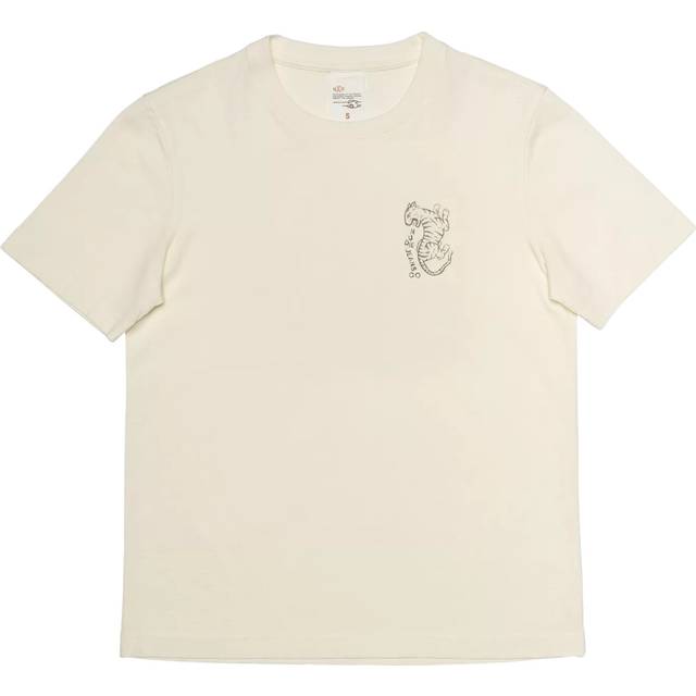 Nudie Jeans Joni Wrong Place Wrong Time Cotton T-Shirt, Off White