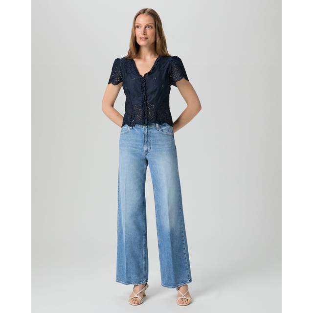 Anessa High-Rise Wide-Leg Jeans - FERRERA - 27