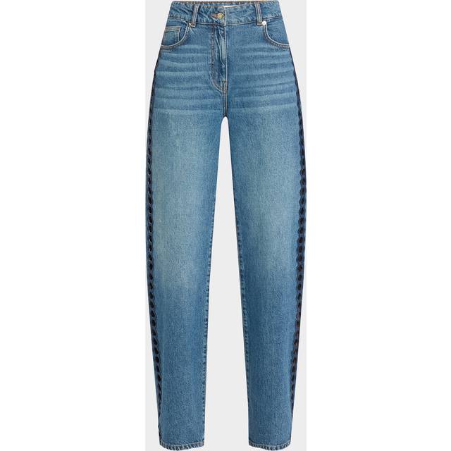 Gotz Cut-Out Straight-Leg Jeans - DENIM BLUE - 34 FR (2 US)