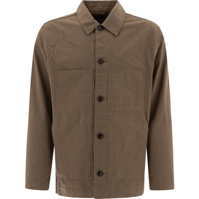 Vince.-Cotton And Linen Utility Jacket Giacche Verde-Uomo - XL