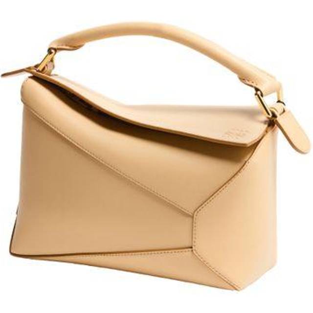 LOEWE - Puzzle Edge Small Leather Shoulder Bag - Beige - Neutrals - One size