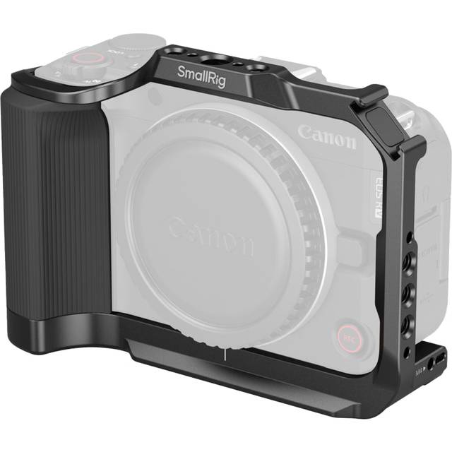 SmallRig Cage for Canon EOS R50 V with Silicone Handle & Arca-Swiss Quick Release Plate for Tripods - Black 5427