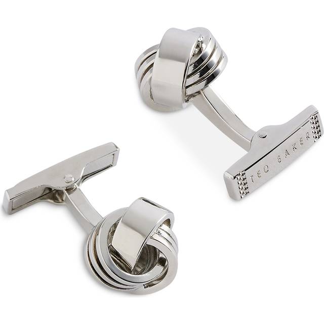 Ted Baker KNOTED Knotted Silver Cufflinks
