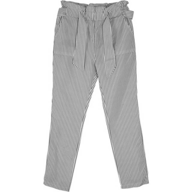 Women high waist striped harem pants ladies casual slim skinny long3774