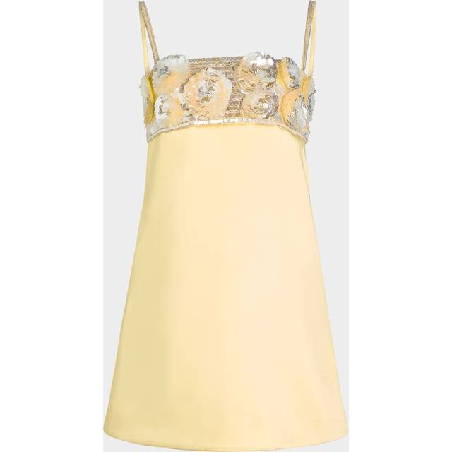 Lark Flower Sequined Mini Dress - Yuzu - X-Large