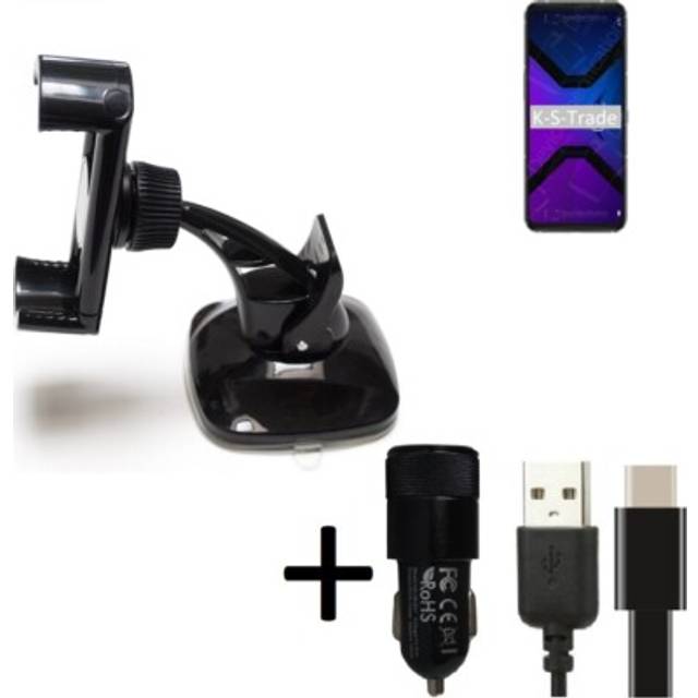 For lenovo legion phone duel 2 car holder + charger windshiled bracket
