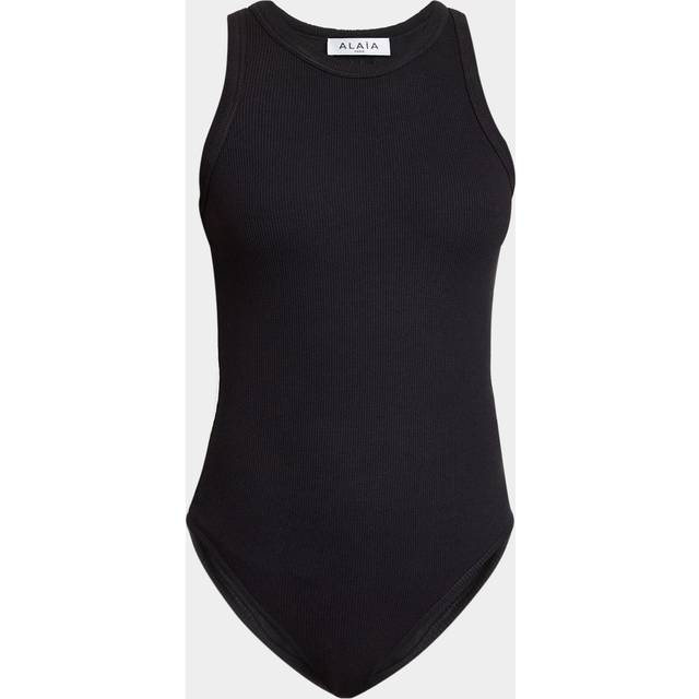 Ribbed Sleeveless Bodysuit - NOIR ALAIA - 46 FR (14 US)