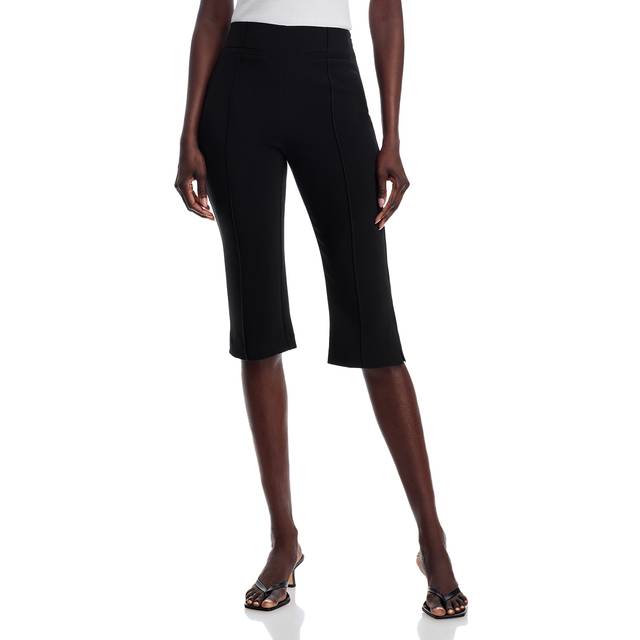 Lemonis Pintuck Capri Pants - BLACK - 2