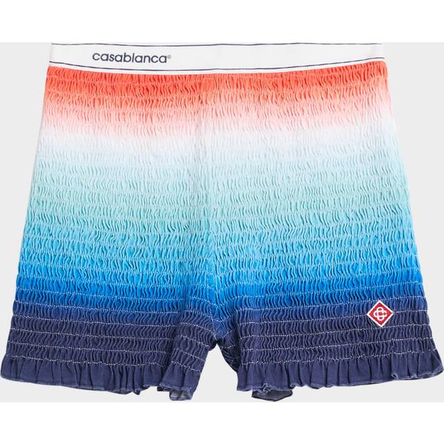 Logo-Band Gradient Shirred Shorts - GRADIENT - Medium