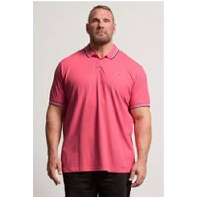 BadRhino Pique Tipped Polo Shirt - Salmon, Pink, Size 3Xl, Men - 3XL