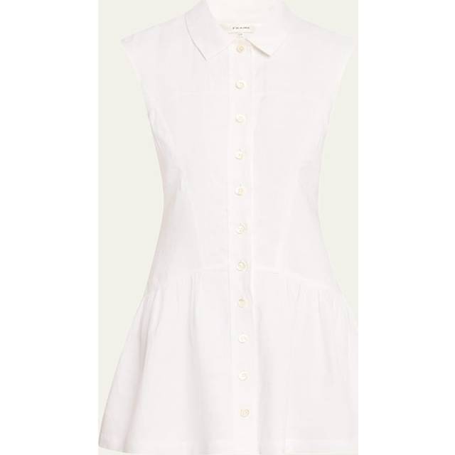 The Linen Day Dress - WHITE - Small