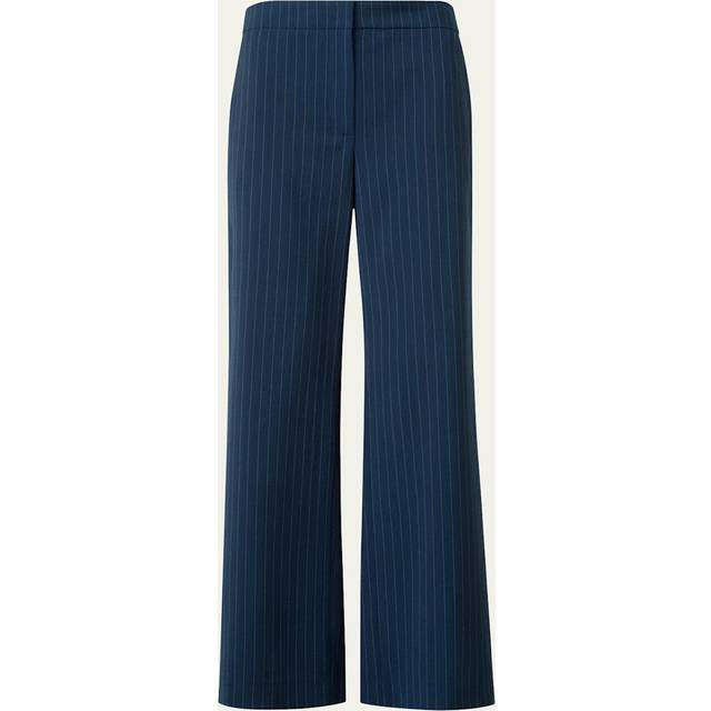 Marlon Striped Cool Wool Crepe Pants - NAVY-CREAM - 6