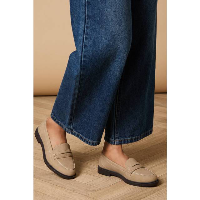 Oasis Taupe Loafers Womens Casual Flats